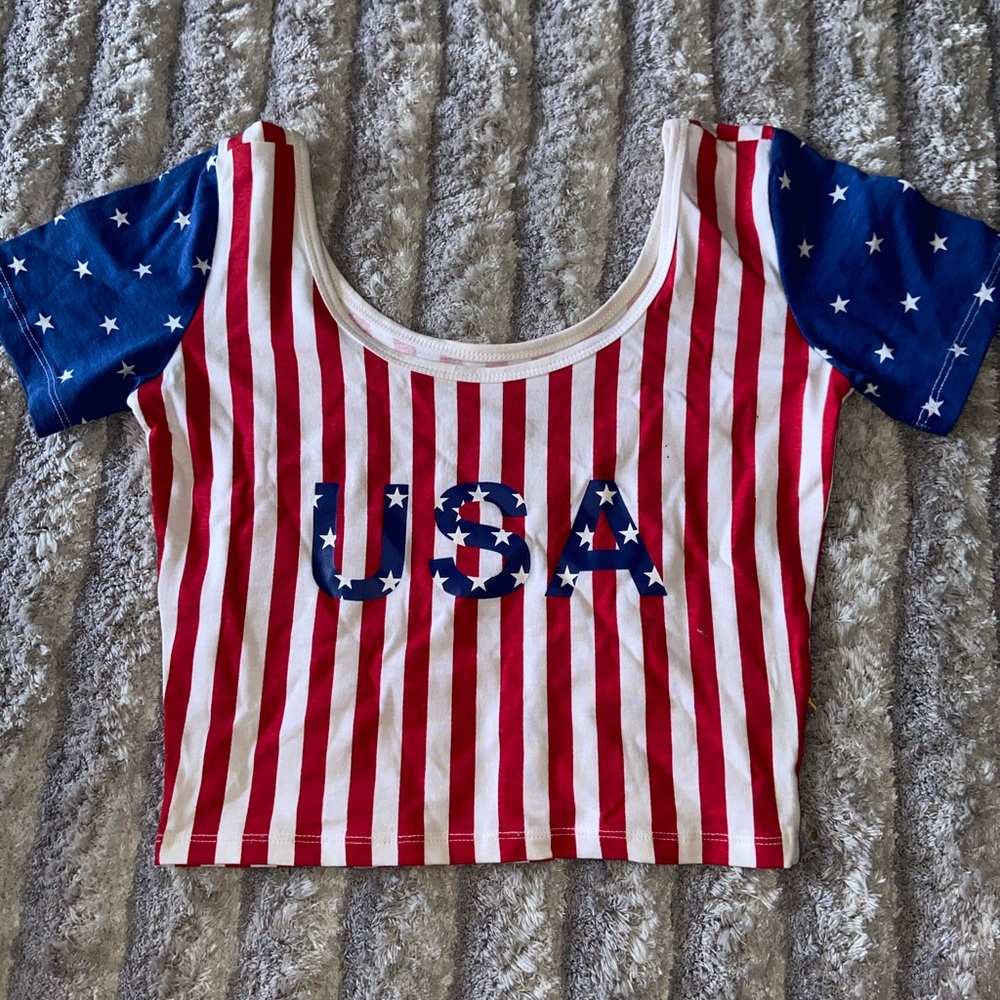 USA crop top